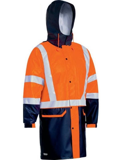 Picture of Bisley, Taped Hi Vis Stretch Pu Rain Coat